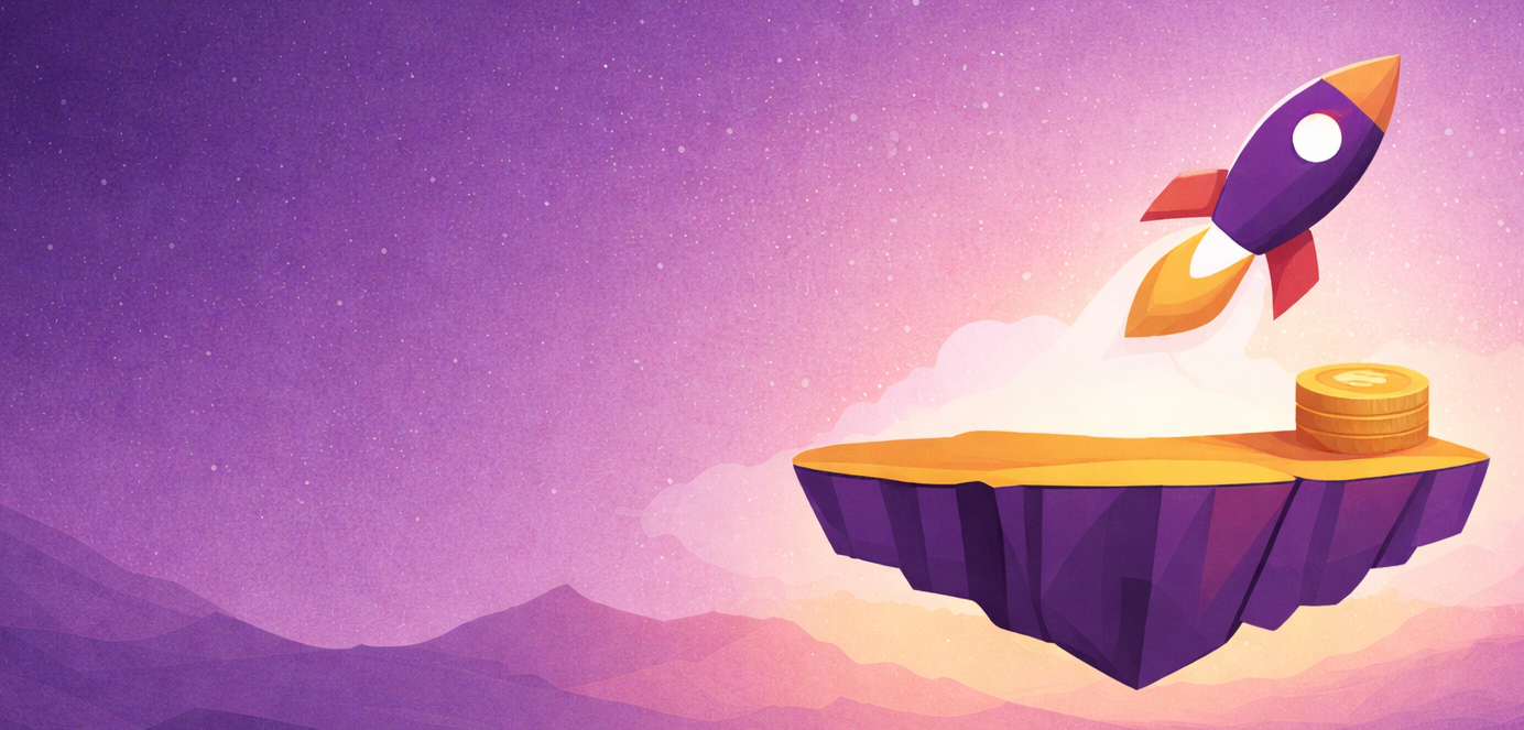 Rocket Ship and Ledge Loans Logo